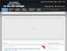 Tablet Screenshot of laviadelcollegio.com